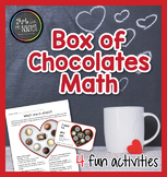 Valentine's Day Yummy Box of Chocolates Math - Fractions a