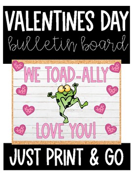 Preview of Valentines Day Bulletin Board | Holiday/Seasonal | Just Print & Go!