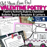 Valentine's Day Writing Craft Prompt Poem Activity Februar