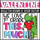 Valentines Day Bulletin Board or Door Decoration - Dinosaurs
