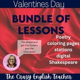 Valentines Day Bundle: Poetry Stations, Coloring Pages, Sh