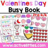 Valentines Day Busy Book Activity Binder - February