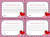 Valentines Day Candy Gram Note for Classmates, Team, Coworkers
