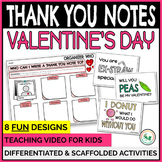 Valentines Day Card Templates Thank you Notes Students to 