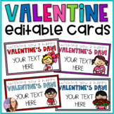 Editable Valentine Cards for Students