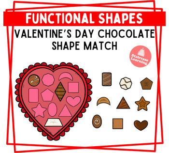 Preview of Valentines Day Chocolate Shapes File Folder