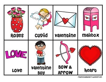 valentine bingo cards for classroom