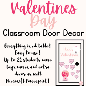 Valentines Day Classroom Door Decor by Happy Teach Designs | TPT