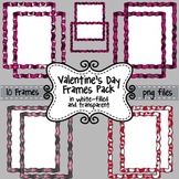 Valentine's Day Clip Art Frames & Borders for Commercial Use