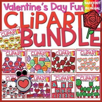 Preview of Valentines Day Clipart Bundle 2022 - Shapes, Letters, Numbers
