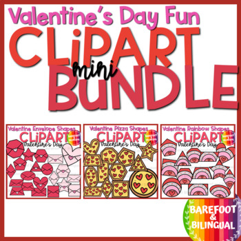 Preview of Valentines Day Clipart Shapes Mini Bundle