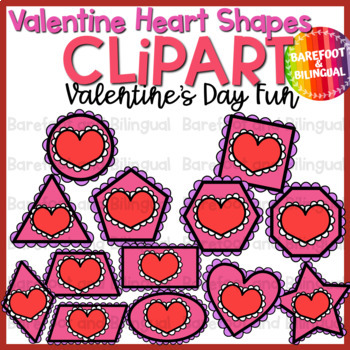 Preview of Valentines Day Clipart - Valentine Heart Shapes - Valentine's Day Clip Art