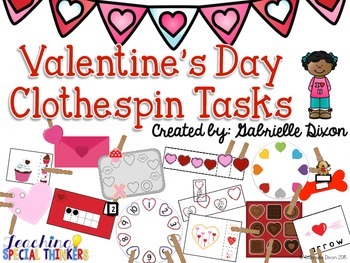 Valentine's Day Clothespin Tasks 