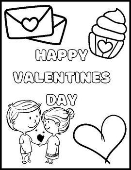 Valentines Day Coloring by Preschool Playhouse | TPT