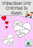 Valentines Day Coloring In Sheet