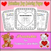 Valentines Day Coloring Pages Printable for Toddlers and Kids