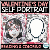 Valentines Day Coloring Pages Self Portrait Template Self 
