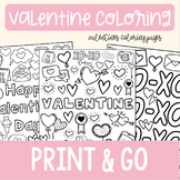 Valentines Day Coloring Pages, Valentines Day Coloring She