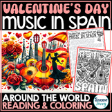 Valentines Day Coloring Sheets Pages SPAIN Reading Compreh