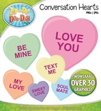 Valentine's Day Conversation Hearts Clipart {Zip-A-Dee-Doo