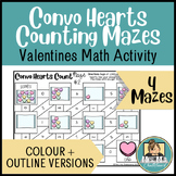 Valentines Day Conversation Hearts Counting Maze | Math Centers