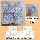 Valentines Day Craft Cooties Catcher Game Writing Activiti
