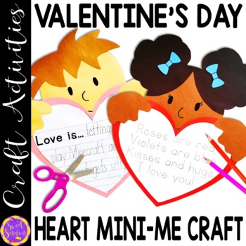 Preview of Valentines Day Card and Craft Valentines Bulletin Board Template Writing