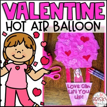Preview of Valentines Day Craft | Hot Air Balloon | Valentine Craft