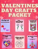 Valentines Day Craft Packet - cut and paste, writing, colo