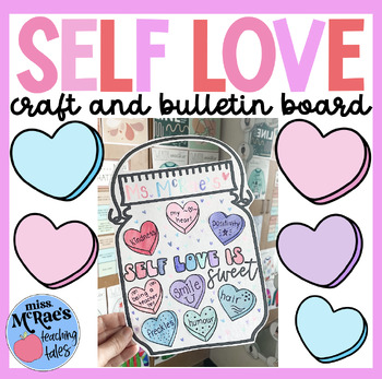 Preview of Valentines Day Craft | Self Love Activity | February Bulletin Board | SEL Craft