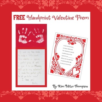 Download Valentine S Day Craft Handprint Poem By Kim Mitzo Thompson Tpt