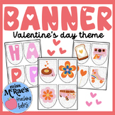 Valentines Day Banner | Valentine Retro Decoration