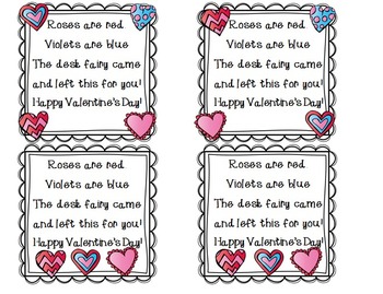 Valentine's Day Desk Fairy by The 2 Teaching Divas by The 2 Teaching Divas