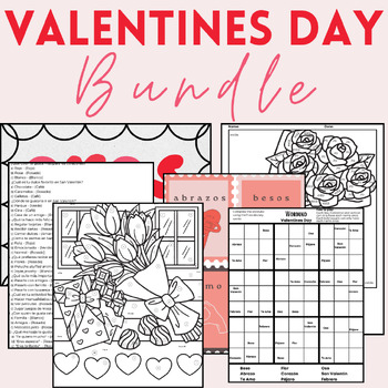 Preview of Valentines Day / Dia de San Valentine Bundle