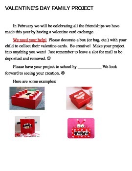 Preview of Valentine's Day Family Fun Project