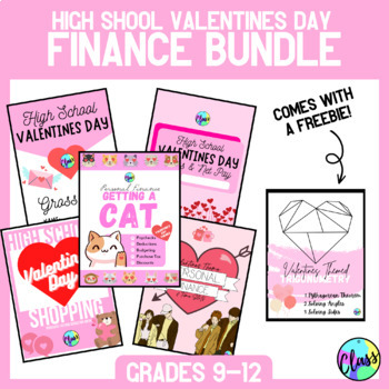 Preview of Valentines Day February BUNDLE | High School Math | INCLUDES A FREEBIE