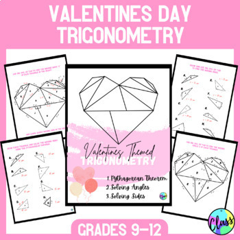 Preview of Valentines Day February | Trigonometry | High School Math