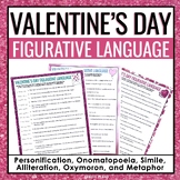 Valentine's Day Figurative Language Assignments - Literary