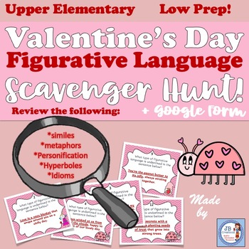 Preview of Valentines Day Figurative Language Scavenger Hunt