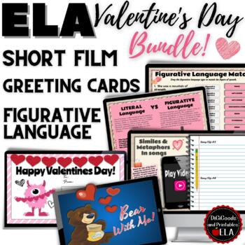 Preview of Valentines Day Figurative Language Short Film Workshop Greeting Cards