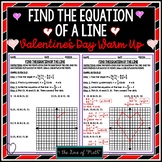 Free Valentine's Day: Find the Equation of a Line Given Tw