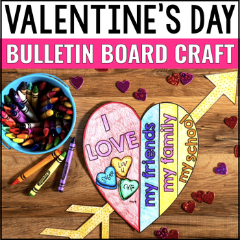 Preview of Valentine’s Day Bulletin Boards Craft Activities February Coloring Writing Decor
