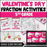Valentine's Day Fraction Activities | Digital Valentine Ma