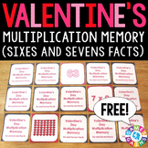 FREE Valentines Day Math Center Matching Game Multiplicati