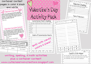 Preview of Valentines Day Fun Activity Pack {FREEBIE}