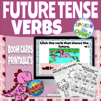 Preview of Future Tense Verbs Boom Cards