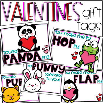 Printable Valentine tags, Love hang tags, Valentine's day gift tag