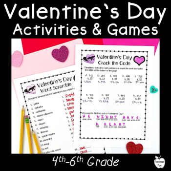Preview of Valentines Day Games Class Party Activities