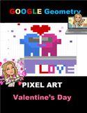 Valentines Day Geometry Math Google Pixel Art Among Us