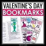Valentine's Day Bookmarks - Funny Puns Student Gift for Va